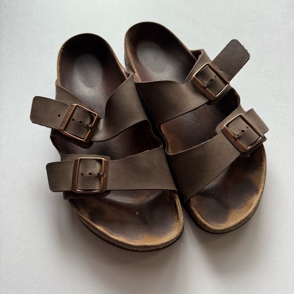 Birkenstock Arizona Birko-Flor Dark Brown Sandals